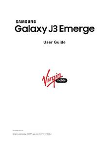 Samsung Galaxy J3 Emerge manual. Tablet Instructions.